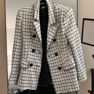 Rare Tweed Effect Zara blazer